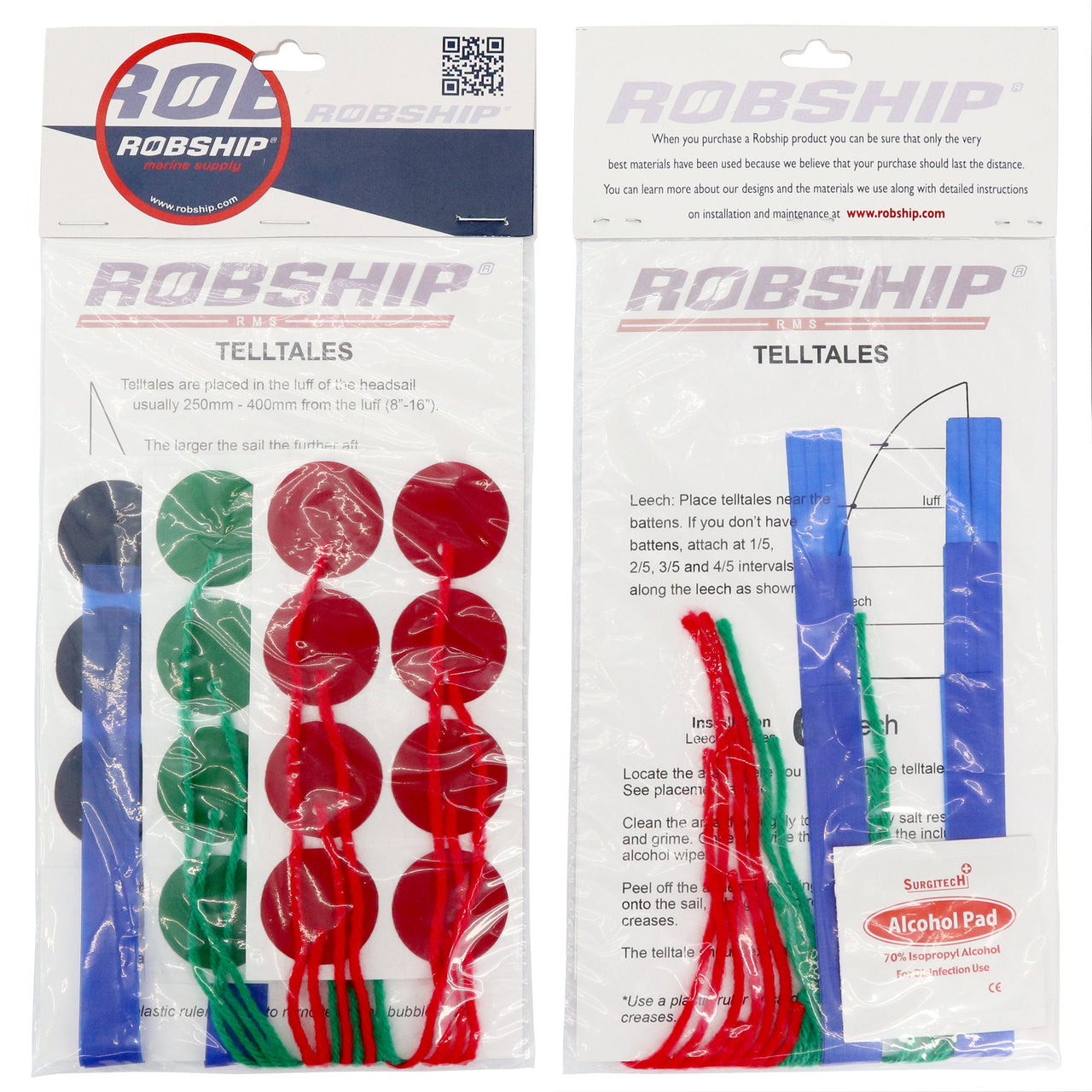 Robship Essentials, Luff and Leech Telltales